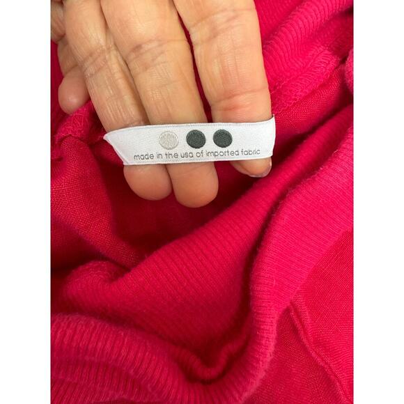 100% Linen Flared Pants Women's Mid Rise Flared Wide Leg Summer Boho Red Small - Picture 8 of 9